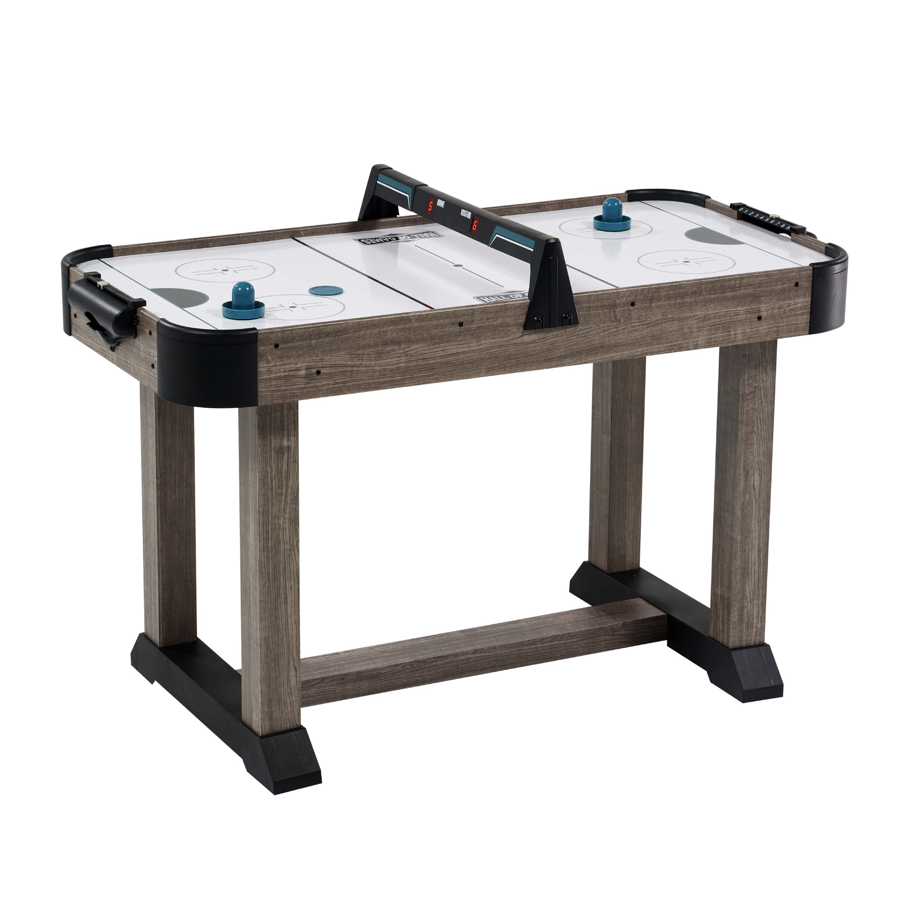 GoSports 54 Inch Air Hockey Arcade Table for Kids & Adults - Includes 2  Pushers, 3 Pucks, AC Motor, and LED Scoreboard –