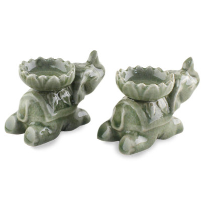 Set of 2 1.9 " Concrete Tealight