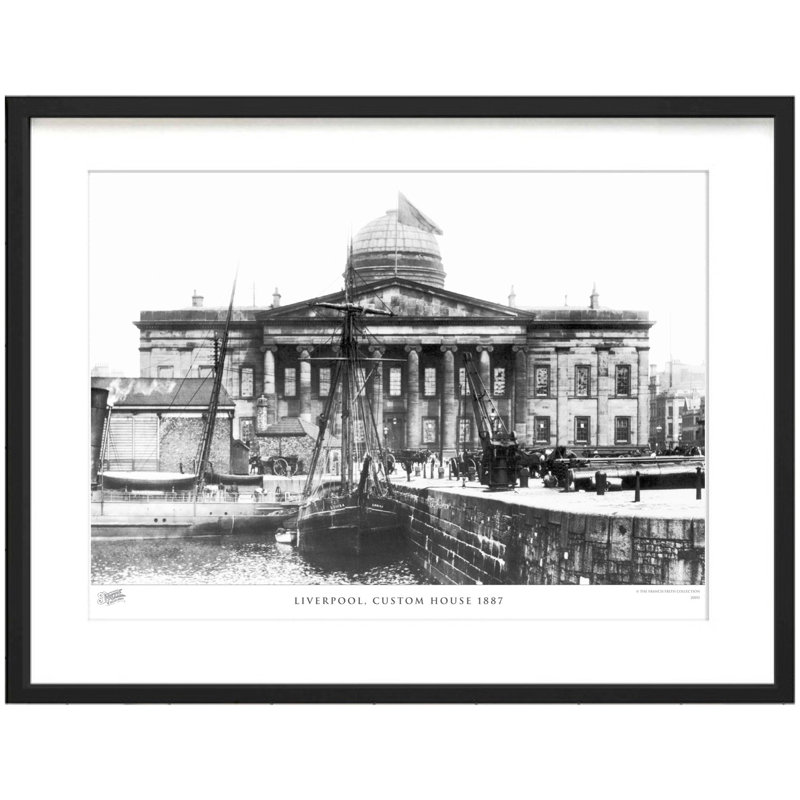 Liverpool, Custom House 1887 by Francis Frith - Single Picture Frame Print, 45cm H x 60cm W x 2.3cm D