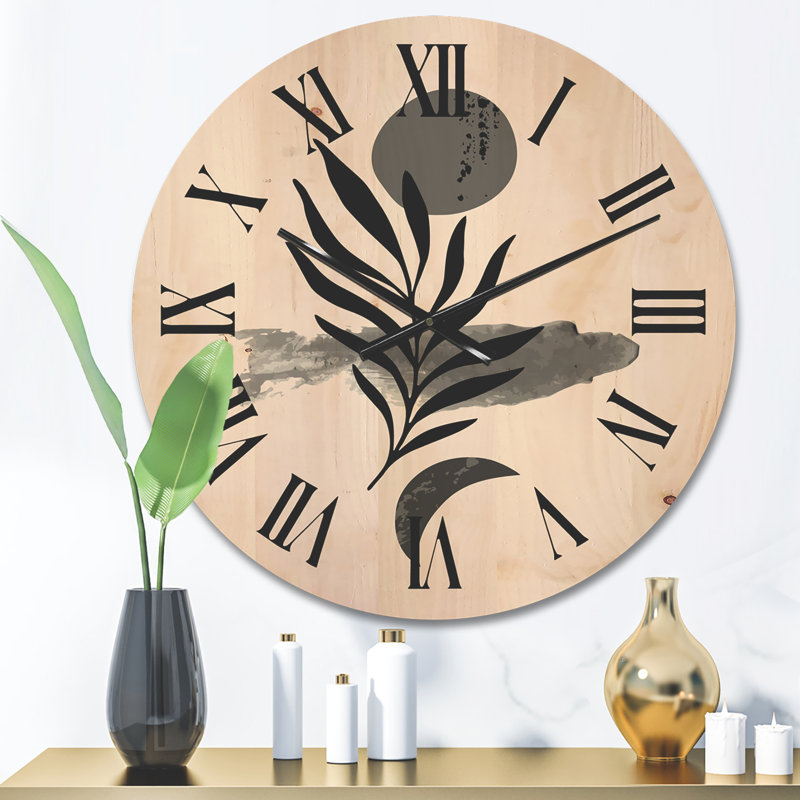 Horloge murale abstraite, Moyenne