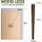 Aadirath 4 Round Walnut Wood Legs-92916465