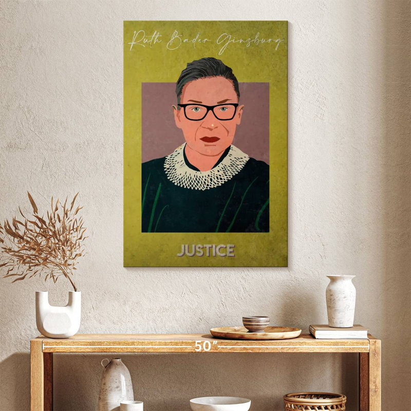 Ruth Bader Ginsburg Justice, H 39 po x l 26 po