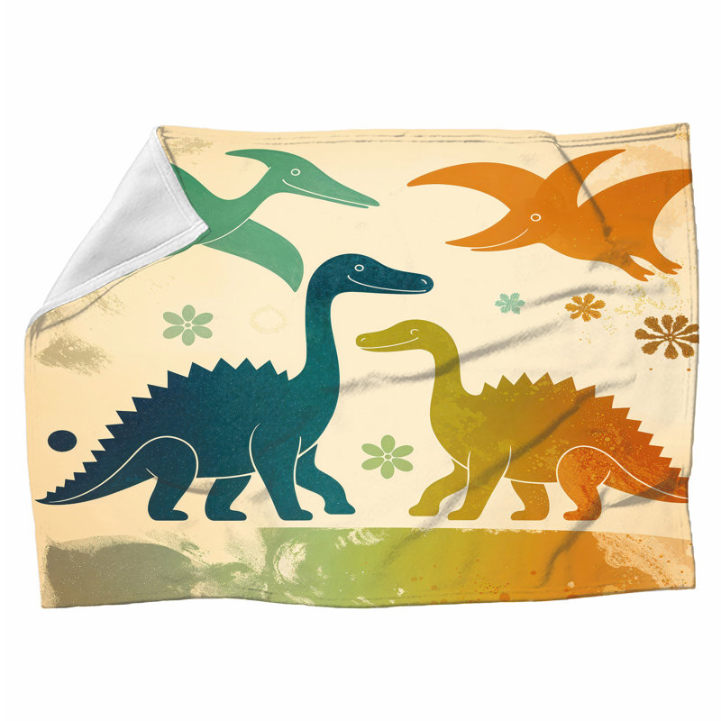 Dinosaur Wildlife Throw Blanket, Throw