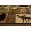 Tapis brun à imprimé animal Sayre-23261267
