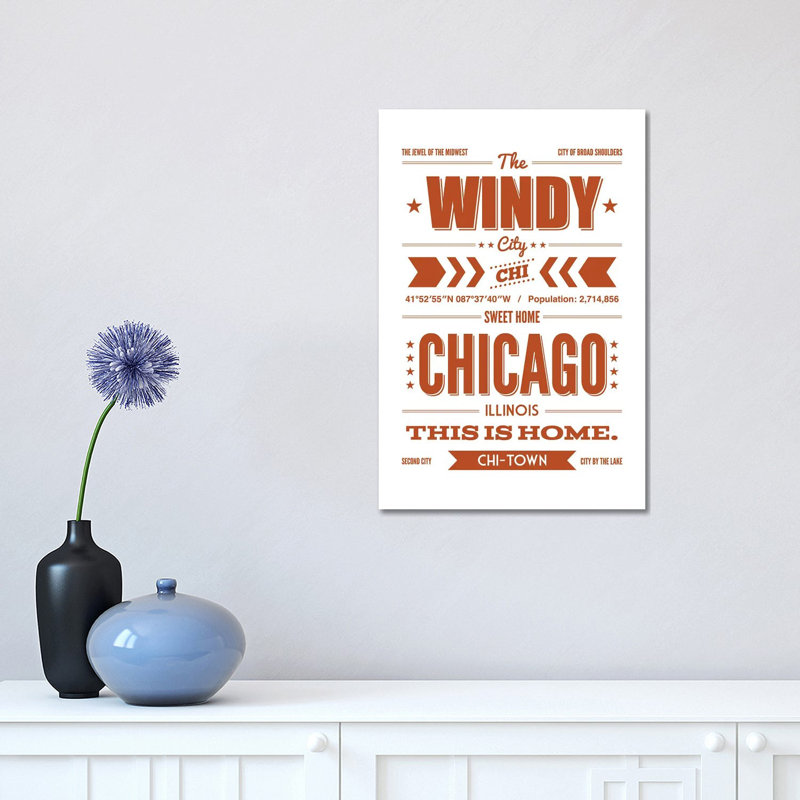 Chicago: This Is Home by Benton Park Prints - Wrapped Canvas Print