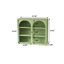 Armoire murale moderne avec portes en verre de 27,34 po, trois espaces de rangement pour différentes pièces, motif tissé, espace de rangement au design polyvalent, look n'importe où, polyvalente-1380769534