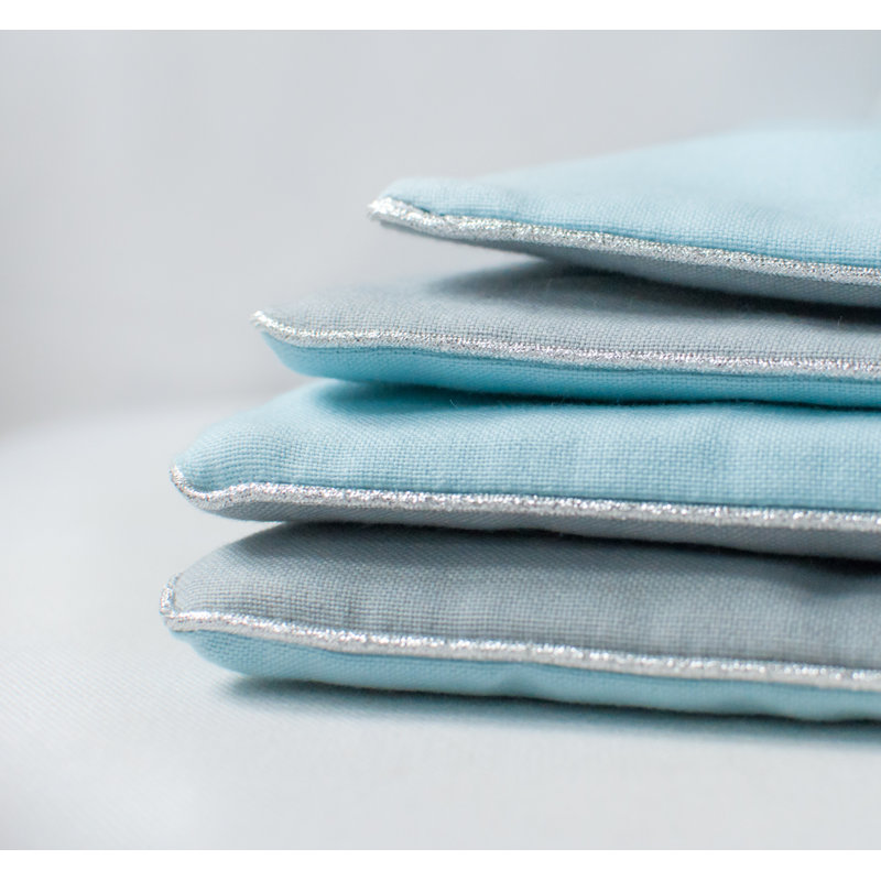 Abigayle Cotton 110cm L Changing Mat, Mint/Grey