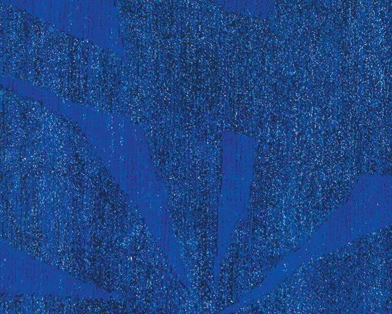 Paradise Floral Area Rug in Blue, Rectangle 3' x 5'