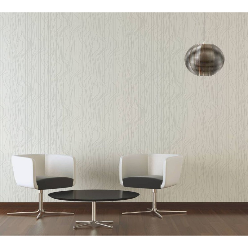 Rouleau de papier peint L 33 pi x l 21 po Concord, Gris/beige