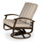 Askar Swivel Powder Coated Aluminum Outdoor Lounge Chair-19643681-19643671-19643685