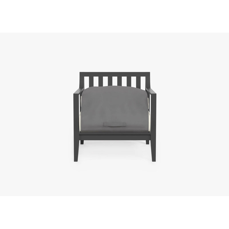 Ensemble de conversation pour fauteuil d'extérieur gris anthracite, Palisades