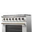 Cuisinière à gaz 36 pouces Forno Galiano en blanc, noir, bleu ou rouge, 6 brûleurs, 83 000 BTU, 5,36 cu. Four à convection-68818939