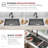 Undermount 33 inch Workstation Single Bowl Kitchen Sink with Dura-Tek finish and Accessories