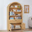 Bibliothèque de rangement arquée 73,6 "