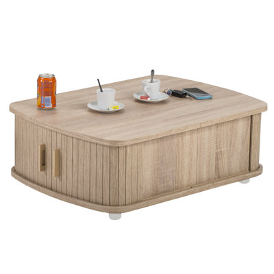 Block Coffee Table with Storage