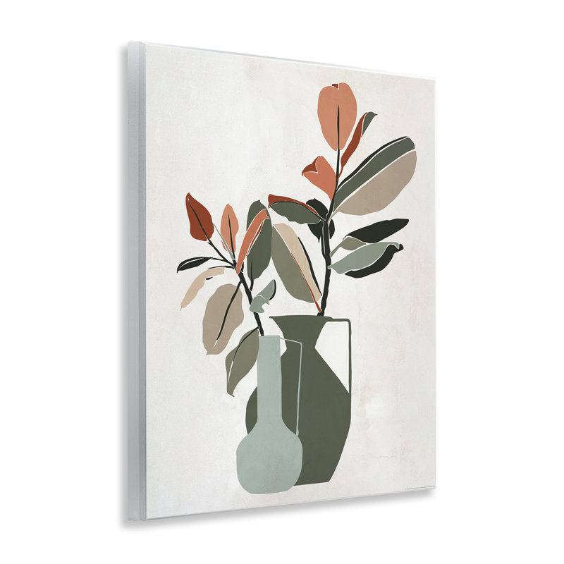 "Green Neutral Palette Plants", art mural par Reinders
