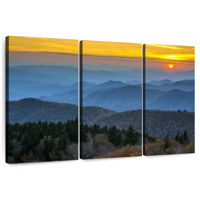 Kerrick Blue Ridge Mountains Sundown, 48" H x 74" W