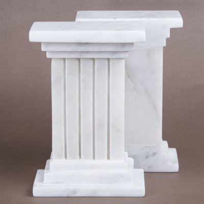 Marble Non-Skid Bookends