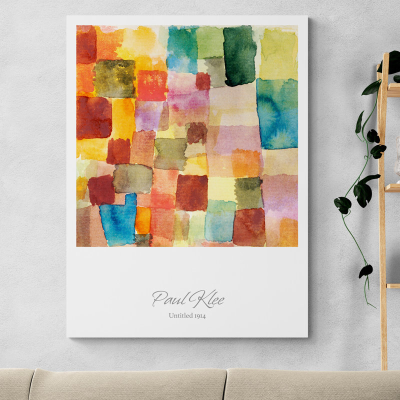 Untitled (1914) by Paul Klee - Wrapped Canvas Print, 41cm H x 31cm W