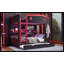 Lit superposé grand sur grand avec lit gigogne et tablettes de rangement, lits superposés en bois massif avec crochets, aucun sommier nécessaire, noir et rouge-2028340104-2028340107