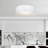 Todd 19" White Flush Mount Light for Bedroom, Hallway – 3-Light Modern Design with E26 Bulb Base – LED Compatible, Dome Shade – BACL Certified-1285478704