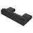 Anureet U-Shaped Modular Storage Sectional Sofa Reversible Couch-658649448-658649454