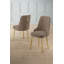Ensemble de chaises modernes 6 pièces, cappuccino et or 18,1 po x 37,0 po x 18,1 po Modern | Structure 100% métal, tissu Babyface, siège d'une hauteur de 18,5 po, hauteur des pieds de 16,9 po | Confort luxueux avec mousse à 22 couches pour le dos et mousse à 28 couches pour une conception assise, élégante et durable-756746917-756746916-756746922