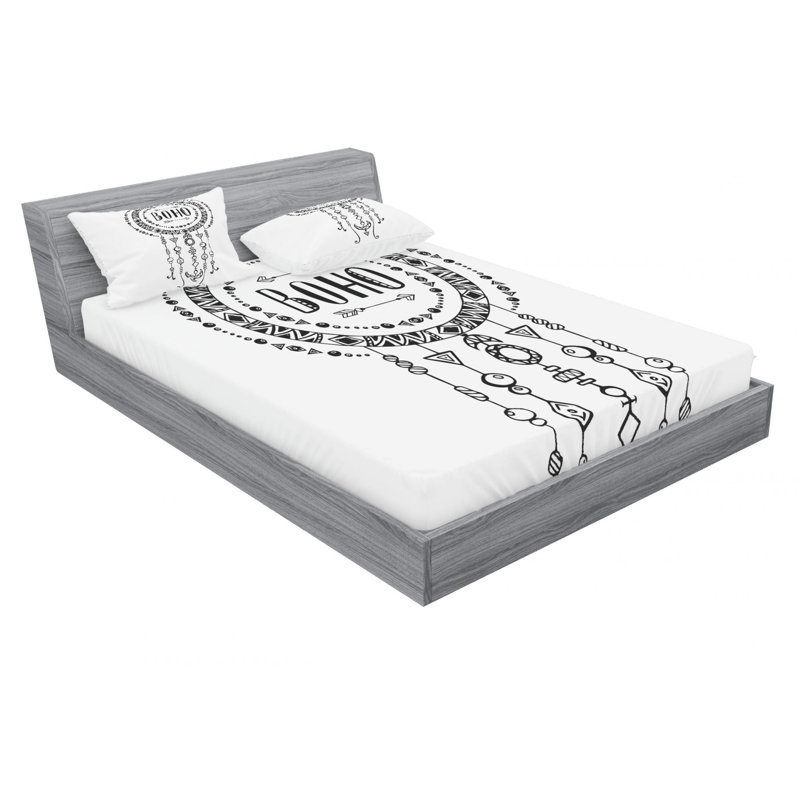 Microfiber Sheet Set, Queen Sheet Set with Fitted Sheet
