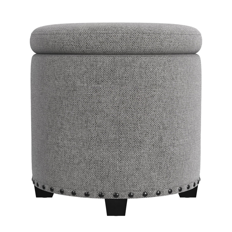 Repose-pieds avec rangement, plateau relevable rond de 19 po