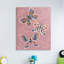 Chic, papillon, aile de papillon, feuilles de plantes roses - impression-59974351-59974355