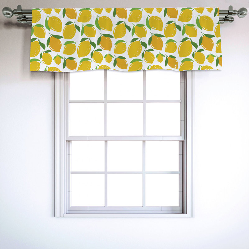 Sateen Ruffled Window Valance
