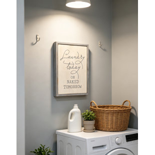 Enseigne décorative en bois pour la salle de lavage - Laundry Laundry