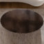 Table basse moderne ovale avec relief habilement conçu, fabrication, surface en bois pour le salon, noyer et table noire, accent méticuleusement en relief, base, pièce,-1839556616-1843395956
