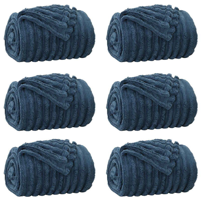 3.2-43 Throw Blanket, 150cm x 130cm, Navy Blue