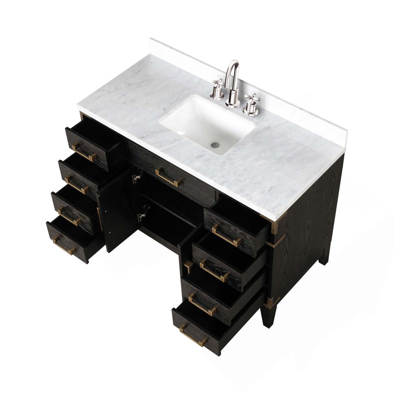 Ensemble de meuble-lavabo simple avec robinet