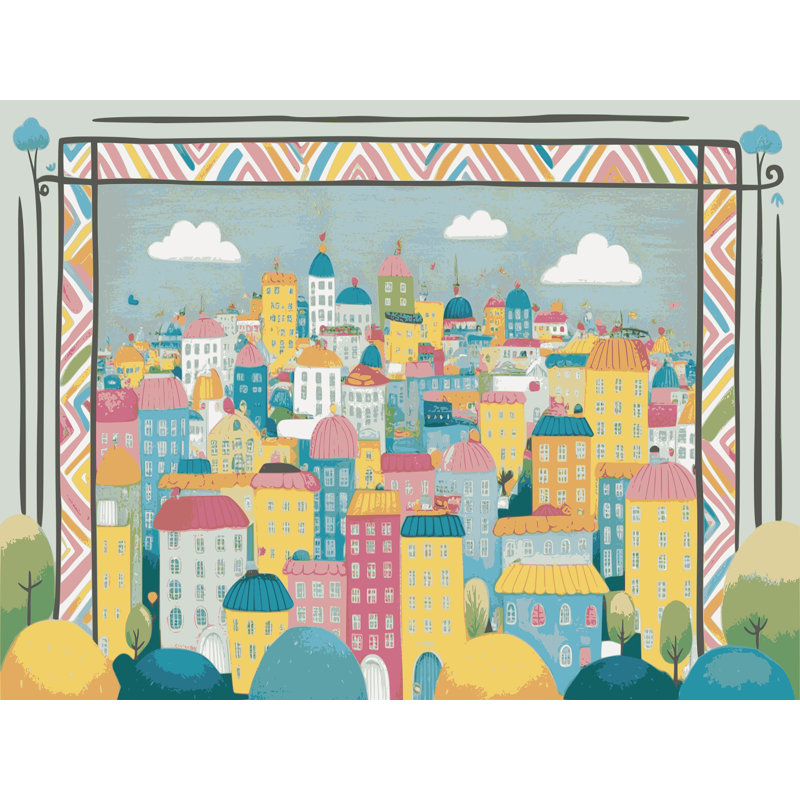 Tapis East Urban Home City, Tapis de couloir 2 pi x 4 pi