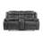 Ensemble de salon double inclinable gris Chistine Hill