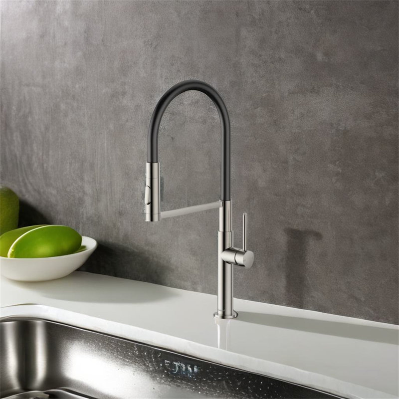 TONWIN Kitchen Faucet, Brushed Nickel