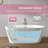 60" x 31" Freestanding Soaking Acrylic Bathtub with Toe-Tap Chrome Drain and Classic Slotted Overflow-109848308