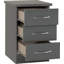 Cascio 3 Drawer Bedside Table-126534559