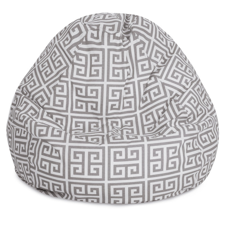 Jersi Polyester Outdoor Friendly Bean Bag Chair & Lounger, Gray Polyester, 22" H x 28" W x 28" D