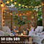 Guirlande solaire imperméable Olawale 50FT 50LED IP65