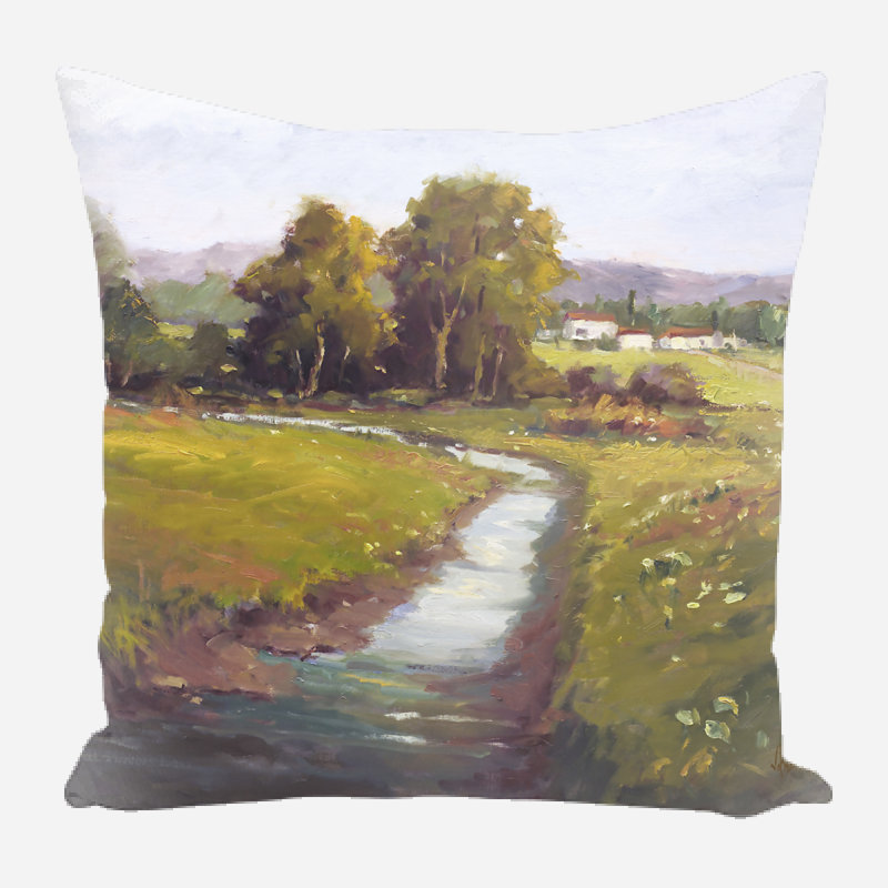 Linen Square Pillow Cover & Insert, 13" x 13"