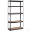 Étagère de rangement réglable à 5 niveaux, capacité de 2 000 lb, étagère de rangement robuste en métal, noire, L 30 po x l 12 po x H 60 po pour la cuisine