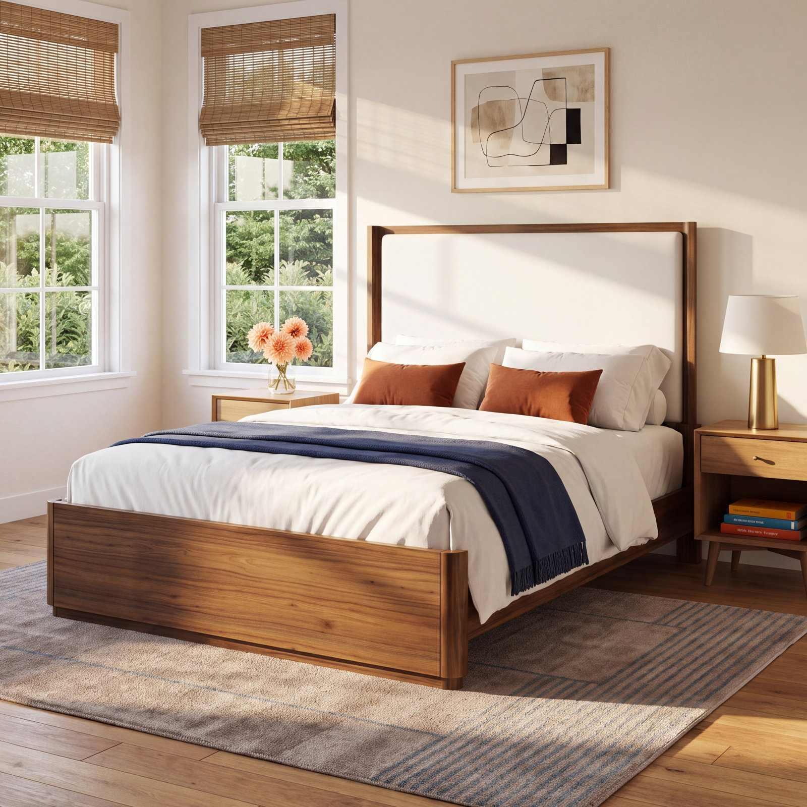 Kiefer Walnut Bed, Queen