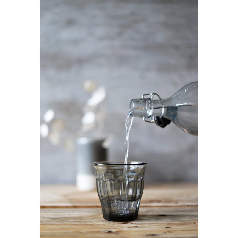 Duralex Picardie Grey 250ml Drinking Glass, Grey
