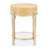 Camellia Field Oval End Table With Drawer - Caramel