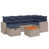 Coussin bleu marine / structure grise est en rupture de stock