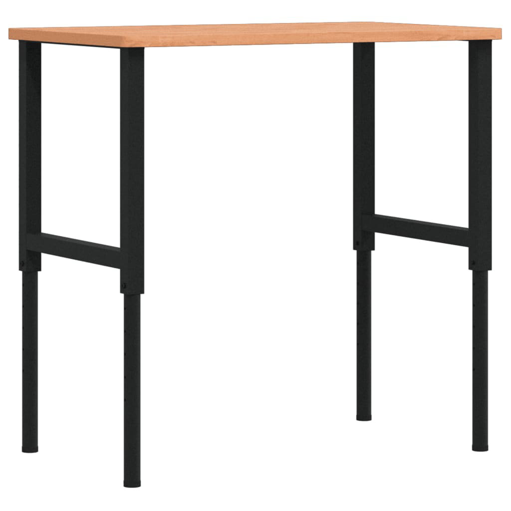 100cm W Solid Wood Top Height-Adjustable Workbench
