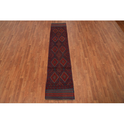 Tribal Wool Traditional Handmade Runner Rug 2x8